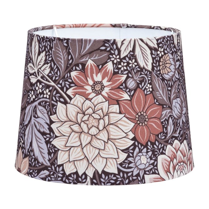 Abażur retro w kwiaty Sofia Dalia różowy 20cm